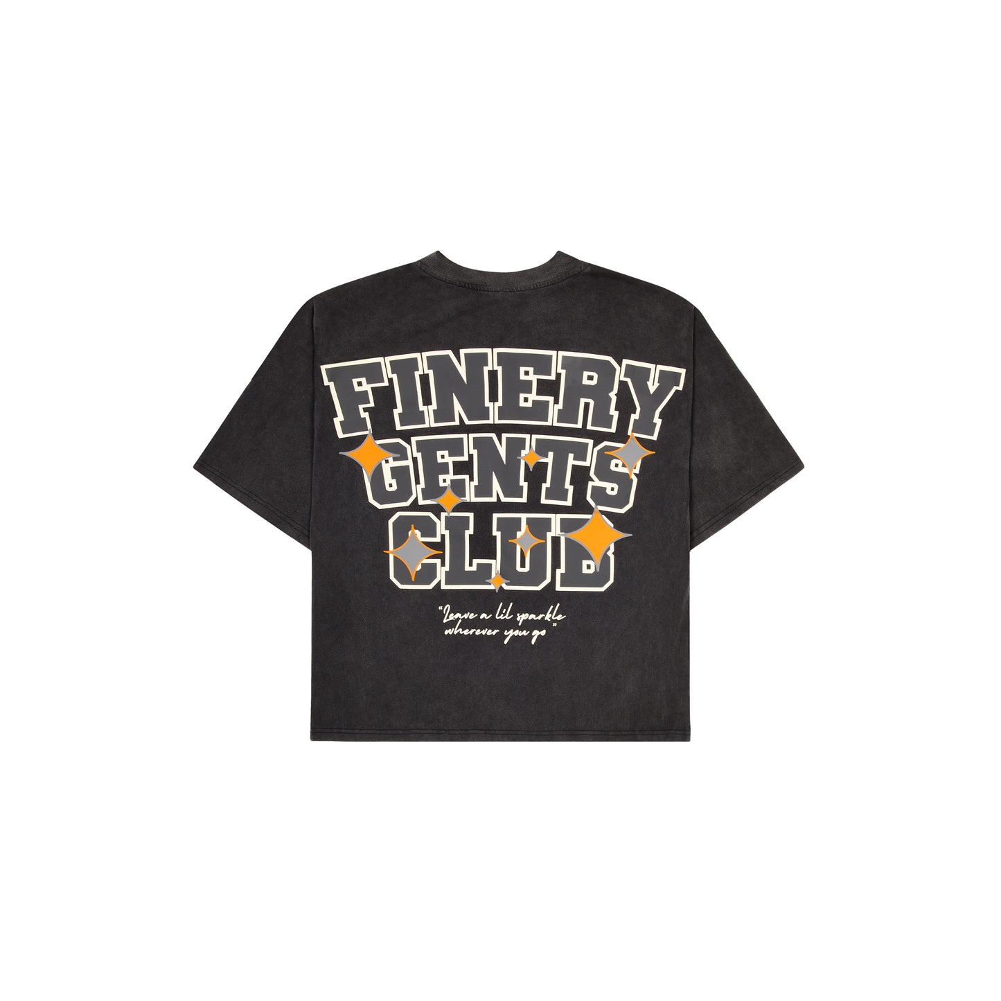 Gents Club T-Shirt Washed Black