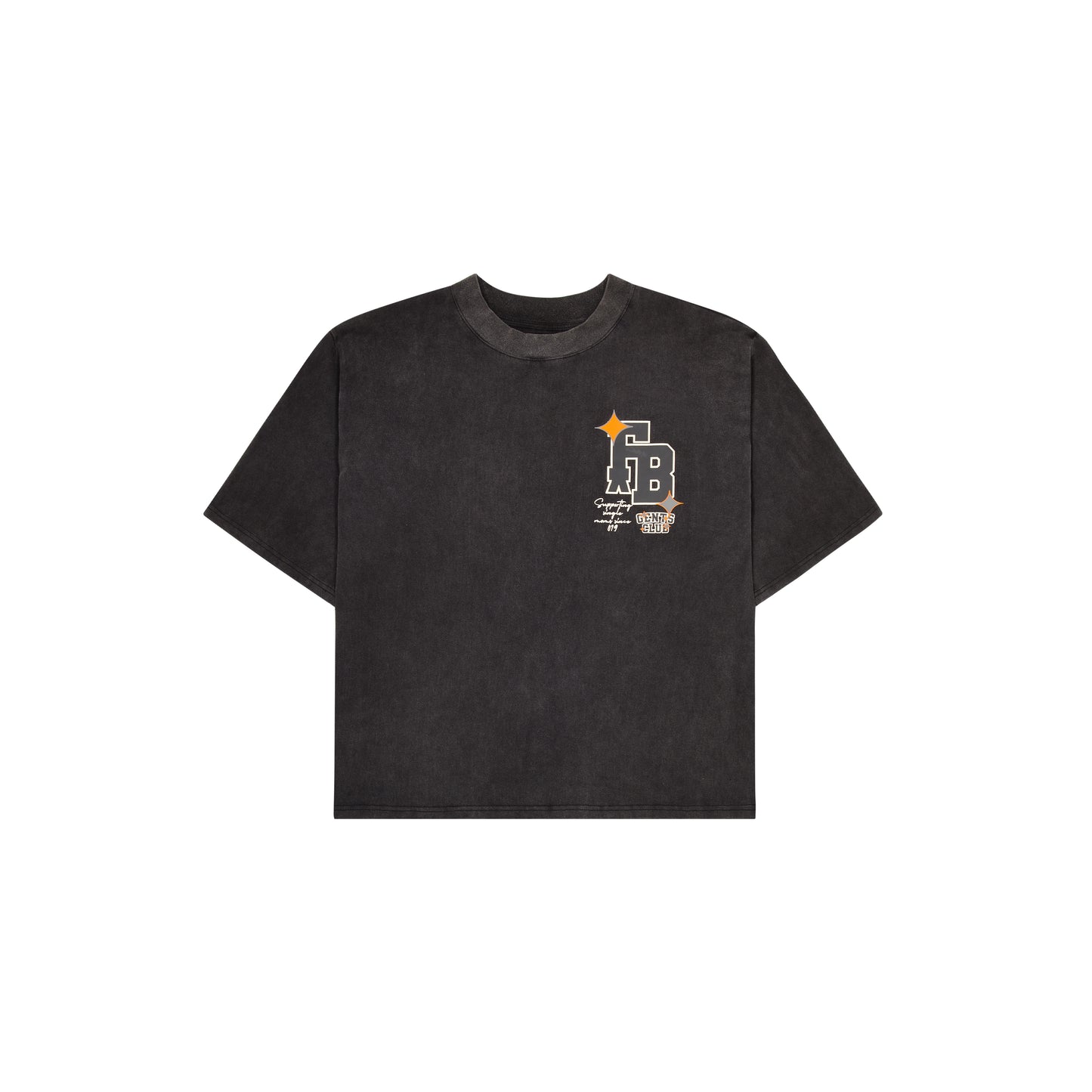 Gents Club T-Shirt Washed Black